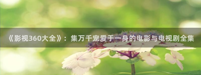 熊出没之过年星辰影院：《影视360大全》：集万千宠爱于一身的电影与电视剧全集